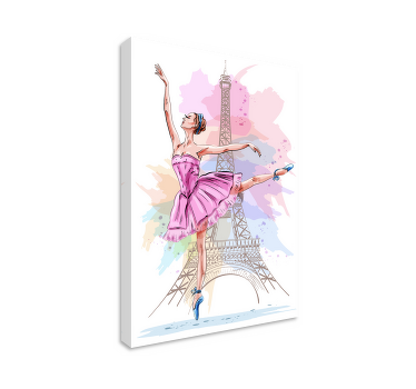 Wandbild Ballerina Bailarinas con estrellas - TenStickers