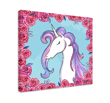 Tableau licorne Licorne tonos lila - TenStickers