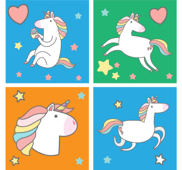 Incredible unicorn canvas pictures that will look incredible on the walls of your home. You can place them however you like!