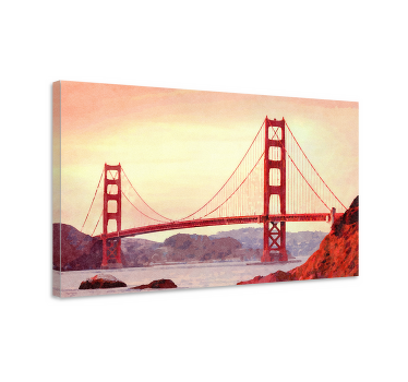 Quadro de arte Arte golden gate de san fransisco - TenStickers
