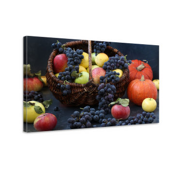 Colourful Fruit Basket canvas - TenStickers