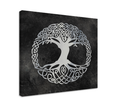 Tableau arbre de vie noir et blanc - TenStickers