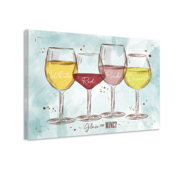 Leinwandbild rustikal Rustikaler wein - TenStickers