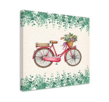 Rustic vintage bicycle rustic canvas art - TenStickers