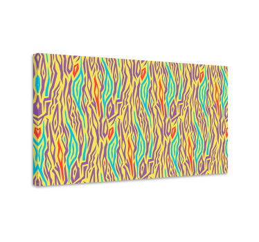 Cuadro animales piel de cebra vintage - TenVinilo