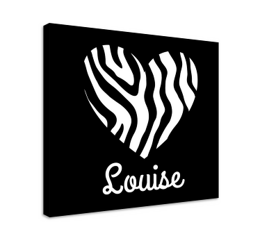 Henkilökohtainen sydän canvas taulu omasta kuvasta - Tenstickers