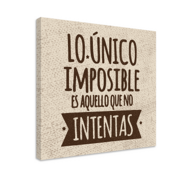 Cuadro vintage Frase vintage - TenVinilo