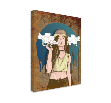 Surreal smoke canvas art prints - TenStickers
