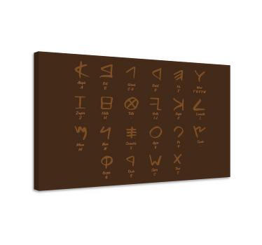 Fenice ábécé vászonképek - TenStickers