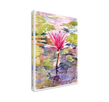 Quadro abstrato de flores em aquarela - TenStickers