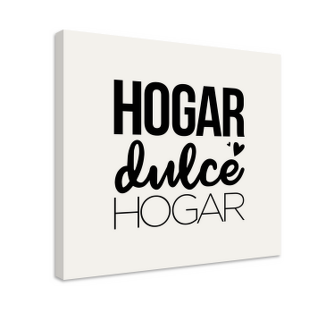 Cuadro recibidor hogar dulce hogar corazón - TenVinilo