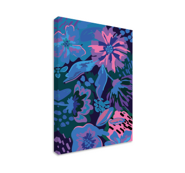 Obraz na plátně květinová abstraktní vstupní hala - TenStickers