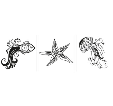 Lonas de animais marinhos ornamentais para sala de estar, jantar, escritório e outra decoração de espaço comum. Obtenha uma entrega rápida ao comprá-lo.