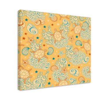 εκτυπώσεις καμβά υποθαλάσσιας ζωής μαλακά σύννεφα - TenStickers