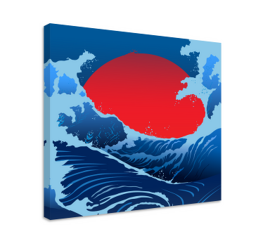 Ocean sunrise landscape canvas - TenStickers