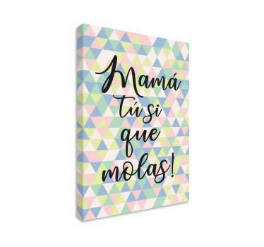 Cuadro para el día de la madre Mamá genial - TenVinilo