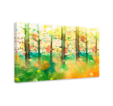 Wandbild Baum Mehrfarbiger baum - TenStickers