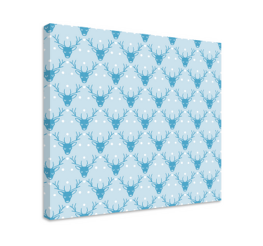 Božični potisk severnih jelenov na platno - TenStickers