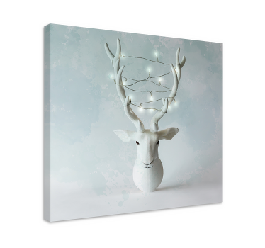 Leinwandbild Weihnachten Rentier - TenStickers