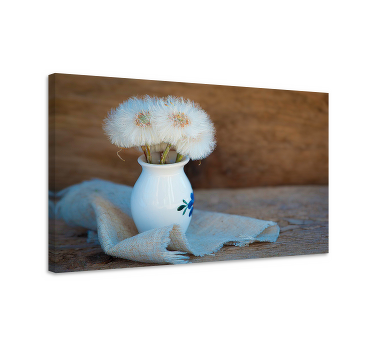 Dandelion on pot canvas art for dining room - TenStickers