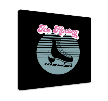 Ice hockey skates teen canvas prints - TenStickers