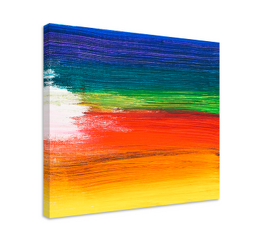 Cuadro en arte Color de salpicaduras de arco iris - TenVinilo