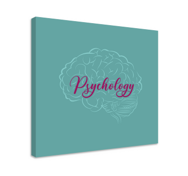Psychology Brain modern canvas wall art - TenStickers