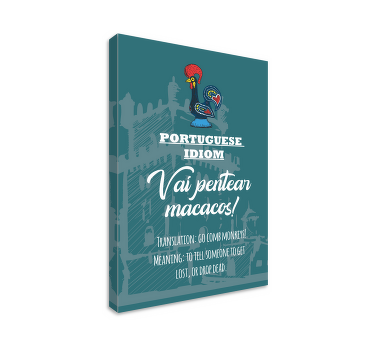 Quadro frase Se perder portugues - TenStickers