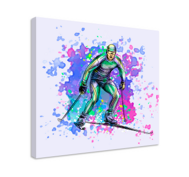 Cool Skiing  canvas art prints - TenStickers