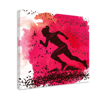 Splash run  canvas art prints - TenStickers