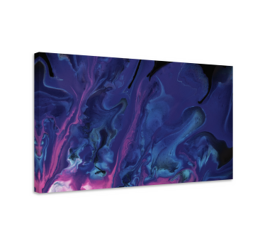 Wandbild Wohnzimmer Lila-Blauer Farbverlauf - TenStickers