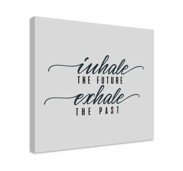 Inhale the future motivational canvas - TenStickers