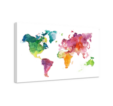 Cuadro mapamundi Vistoso - TenVinilo