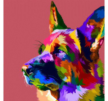 Cuadro Colourful Animals (4 Parts)
