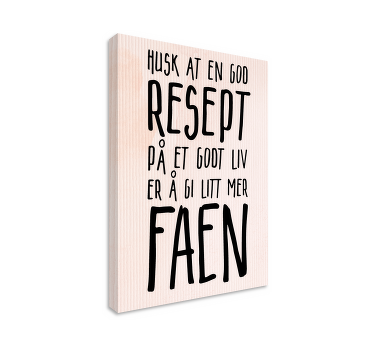 En god medisin er å bry seg mindre lerretsbilde nordisk - Tenstickers