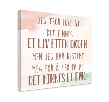 Norsk sitat liv etter døden lerretsbilde nordisk - Tenstickers