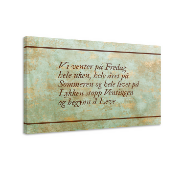 Begynn å leve lerretsbilde motivasjon - Tenstickers