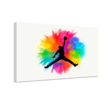 Leinwandbild Teenager Michael jordan cooler basketball - TenStickers