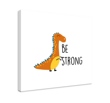 Dinosaur være stærke nordiske kunsttryk - TenStickers