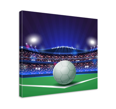 Ball in light stadium home canvas prints - TenStickers