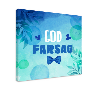 Bobler Lerretsbilde farsdag - Tenstickers