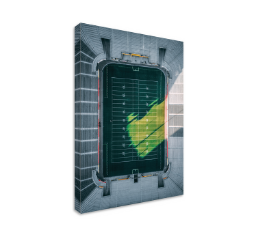 Quadri sportivi vista aerea dello stadio - TenStickers