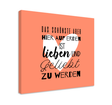 Wandbilder Motivation Geliebt werden - TenStickers