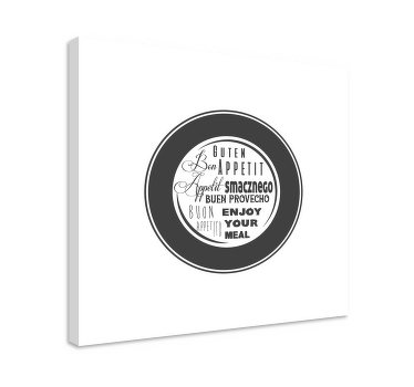 Bon Appetit motivational canvas - TenStickers