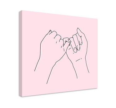 Hænder, der holder fingrene nordiske kunsttryk - TenStickers