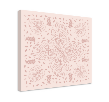 Leinwand Pflanzen botanisches monstera-muster - TenStickers