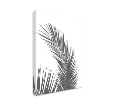Grå palme nordiske kunsttryk - TenStickers