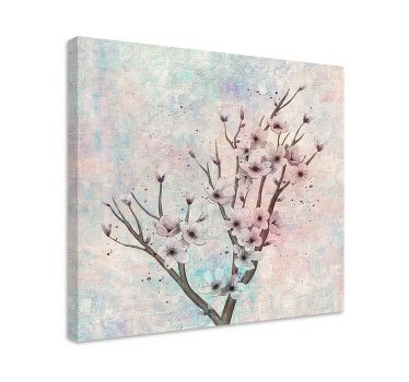 Cuadro de flores Gran árbol con - TenVinilo