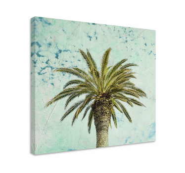 Cuadro para salón Diseño de palmera retro - TenVinilo