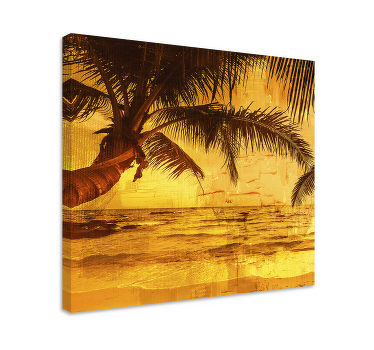 Nature palm beach canvas wall art - TenStickers